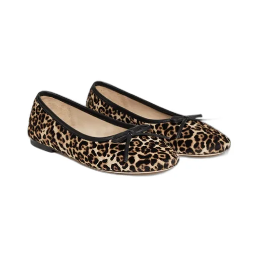 Jamie Leopard Pattern Flats
