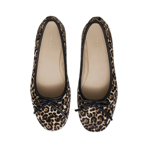 Jamie Leopard Pattern Flats