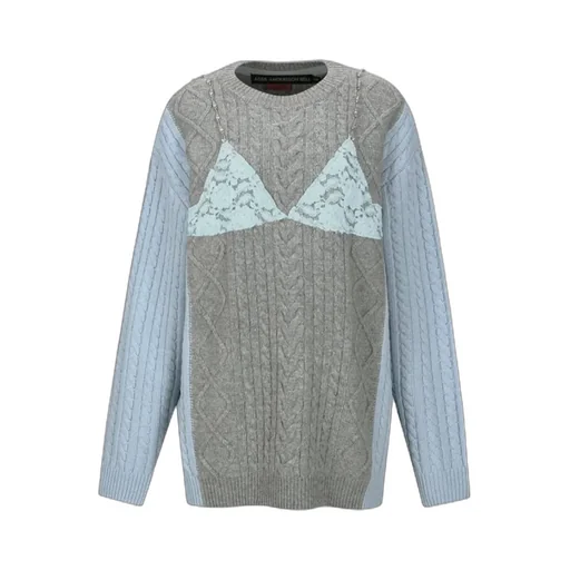 Long-Sleeved Wool Cashmere Sweater