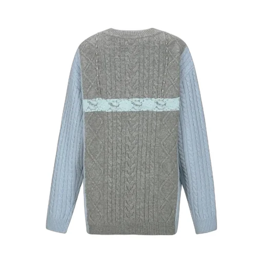 Long-Sleeved Wool Cashmere Sweater