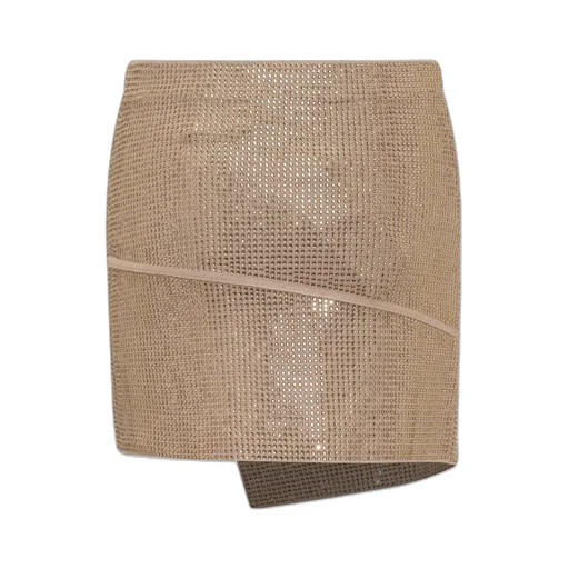 Asymmetric Embellished Skirt