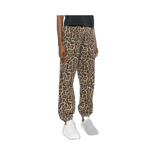 Leopard-Print Track Pants