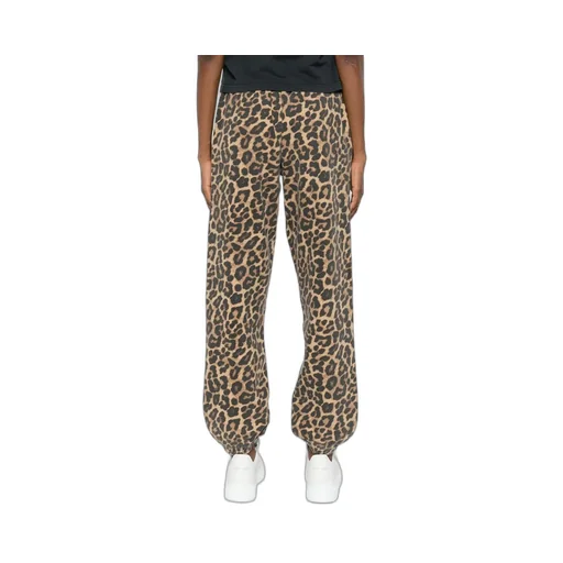 Leopard-Print Track Pants