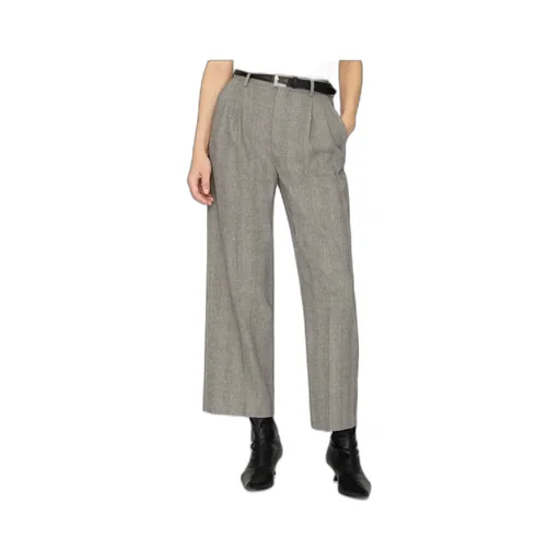 Mid Rise Belen Herringbone Trousers