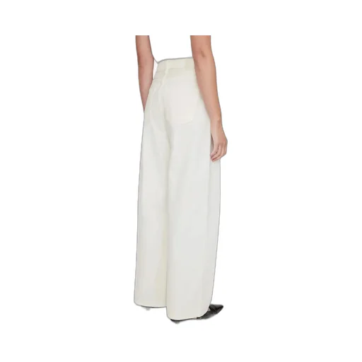 Anine Bing Logo Patch Straight Leg Jeans