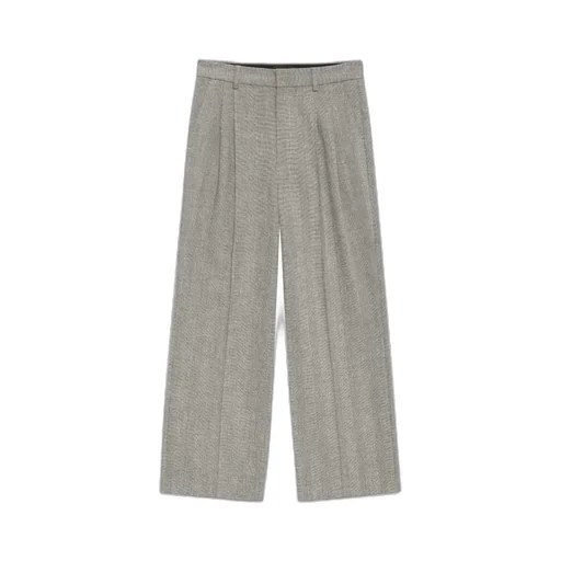 Mid Rise Belen Herringbone Trousers