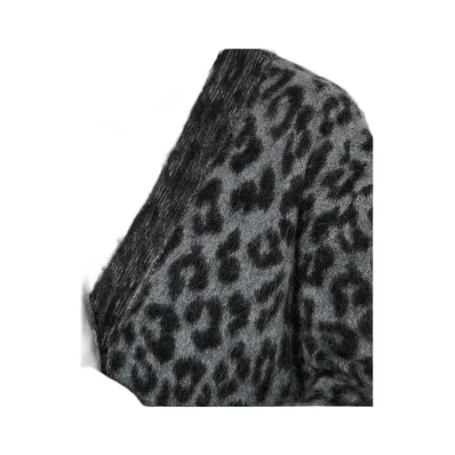 Banks Leopard-Print Button Cardigan