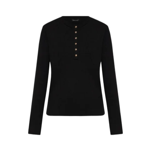 Alessia Half-Button Ribbed T-Shirt