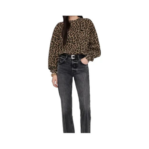 Leopard Printed Crewneck Sweatshirt