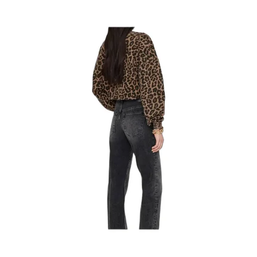 Leopard Printed Crewneck Sweatshirt
