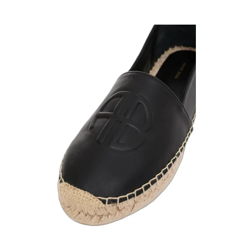 Anine Bing Paloma Logo Embossed Espadrilles