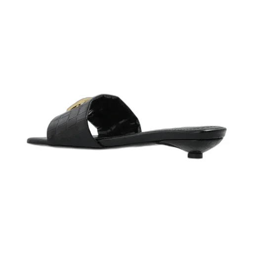 Open-Toe Kitten Heel Slides