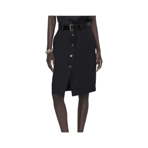 Zaire Front Button Fastened Midi Skirt