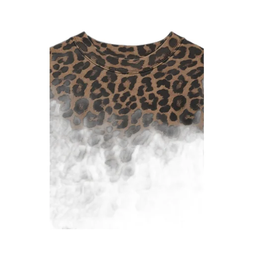 Leopard Printed Crewneck Sweatshirt
