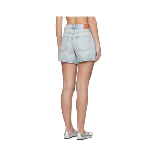 Belt-Loop Denim Shorts