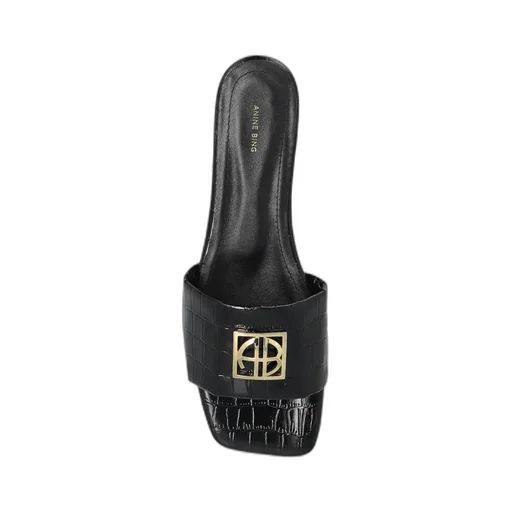 Open-Toe Kitten Heel Slides