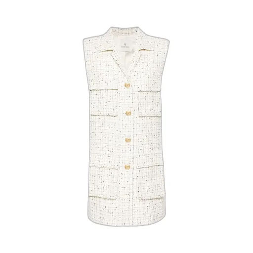 Single-Breasted Tweed Gilet