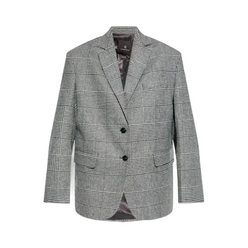 Quinn Checked Single-Breasted Blazer