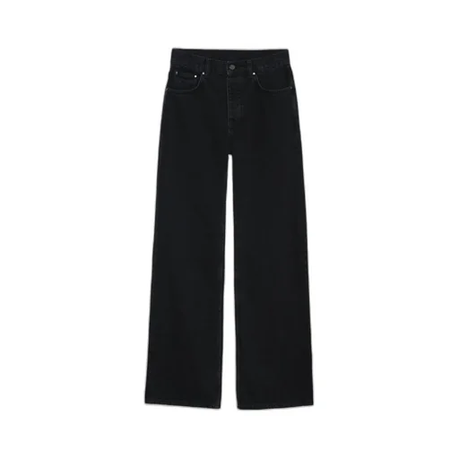 Logo-Patch Wide-Leg Denim Jeans