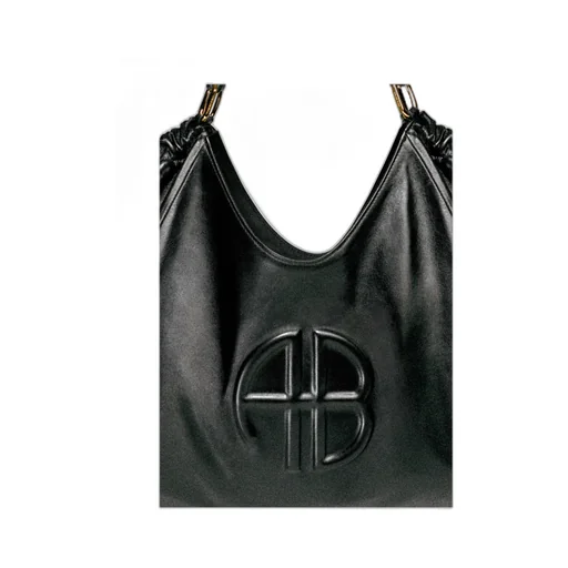 Logo-Embossed Leather Tote Bag