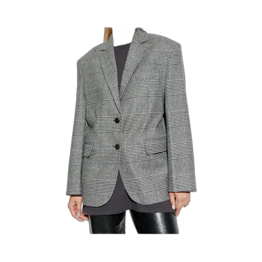 Quinn Checked Single-Breasted Blazer