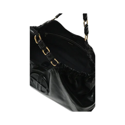 Logo-Embossed Leather Tote Bag