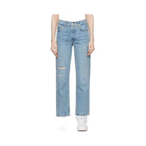 Benson High-Rise Straight-Leg Jeans