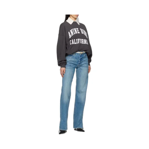 Miles Logo-Printed Crewneck Sweatshirt