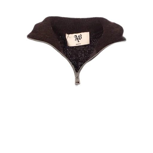Bow-Detail Zip Bomber Jacket