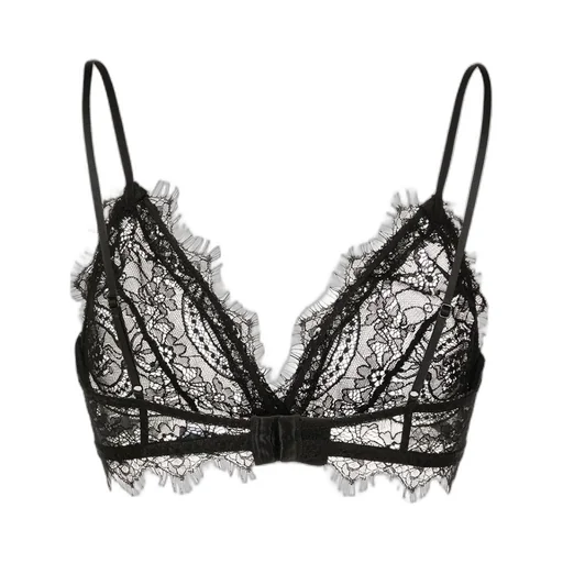 Triangle Cup Sheer Lace Bra