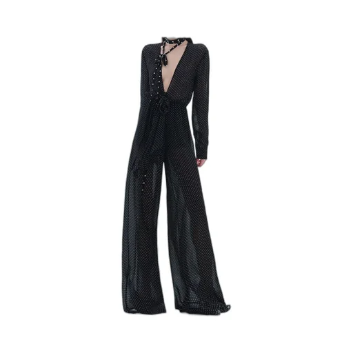 Polka Dot Long Jumpsuit