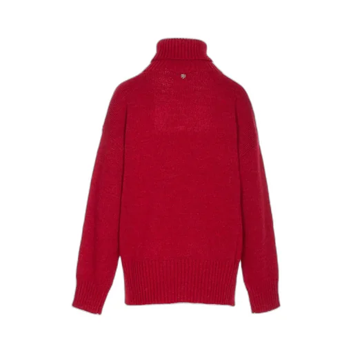 Embroidered Turtleneck Knitwear