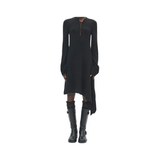 Cordule Lace-Up Serafino Dress