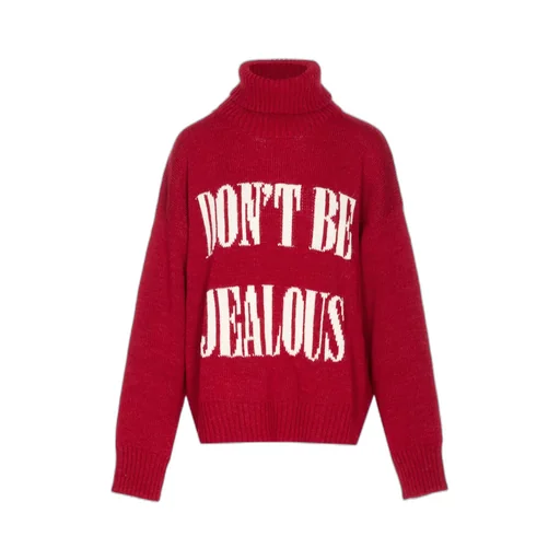 Embroidered Turtleneck Knitwear