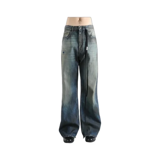 Modest 5 Pockets Distressed Bootcut Trousers