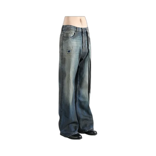 Modest 5 Pockets Distressed Bootcut Trousers