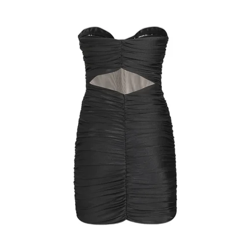 Bow Detail Strapless Dress