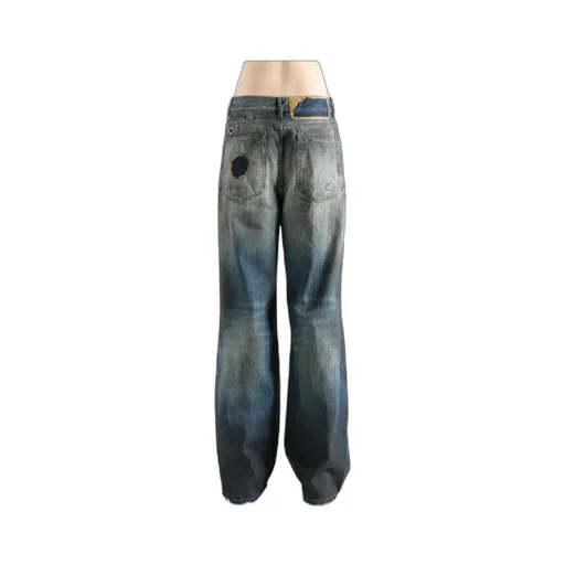 Modest 5 Pockets Distressed Bootcut Trousers