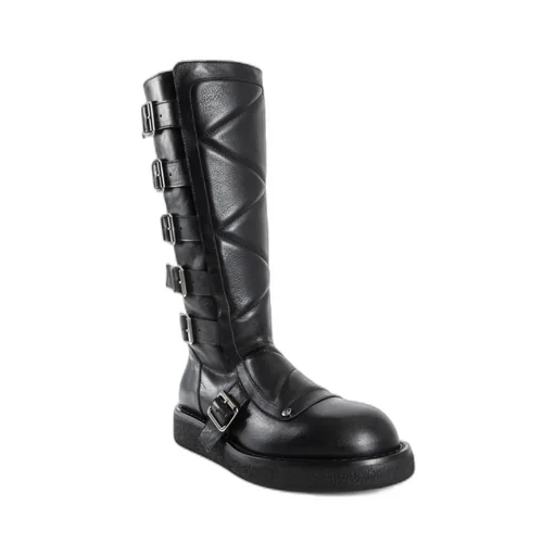 Knee-High Buckled Boots