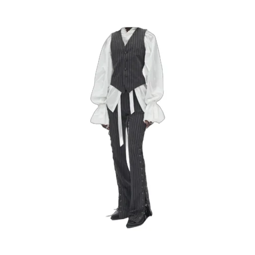 Kel Striped Lace-Up Trousers