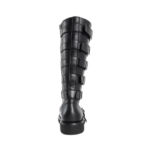 Knee-High Buckled Boots