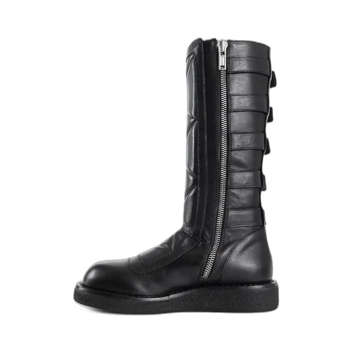 Knee-High Buckled Boots
