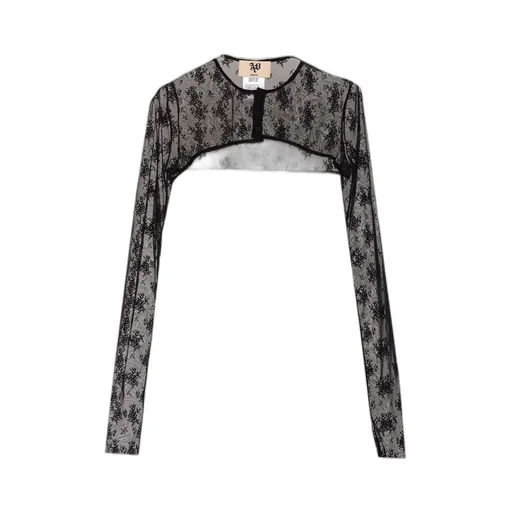 Sheer Floral Long Sleeve Top