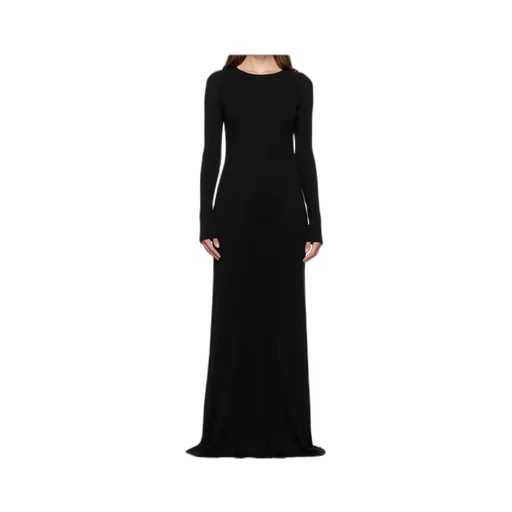 Eva Open-Back Long Knit Maxi Dress