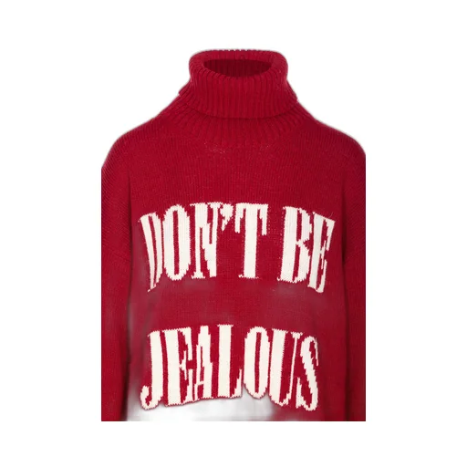 Embroidered Turtleneck Knitwear