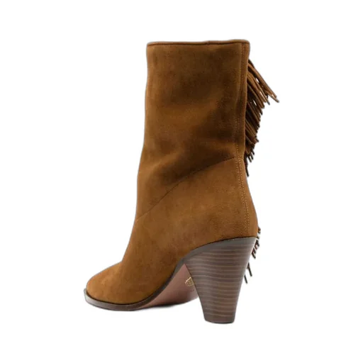 Marfa Fringe Detailed Pointed-Toe Boots