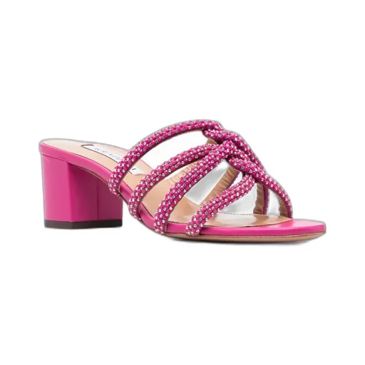 60Mm Crystal-Embellished Mules