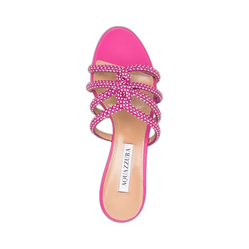 60Mm Crystal-Embellished Mules