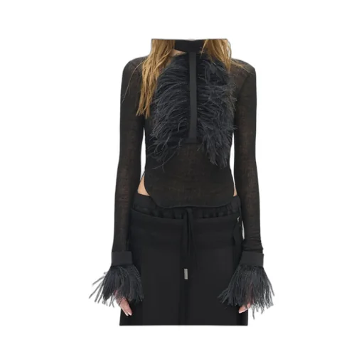 Vaya Frisee Feather-Cuffs