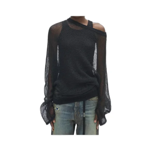 Dolfine Bias Cut Dropped Shoulder Sweater